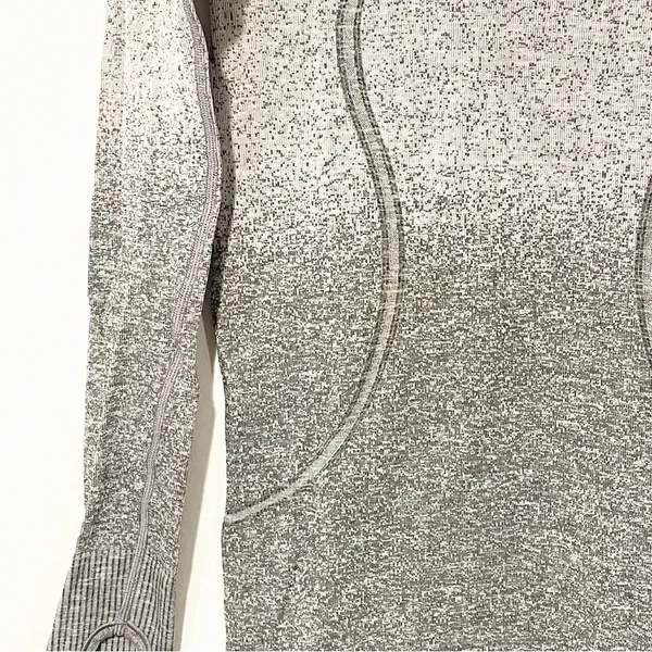 Lululemon Grey Swiftly Tech Long Sleeve Shirt Athletic Workout Size 6 - Image 3