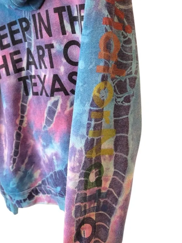 Aviator Nation ACL 2014 Austin City Limits Tie Dye Zip Hoodie Medium Rare - Image 6