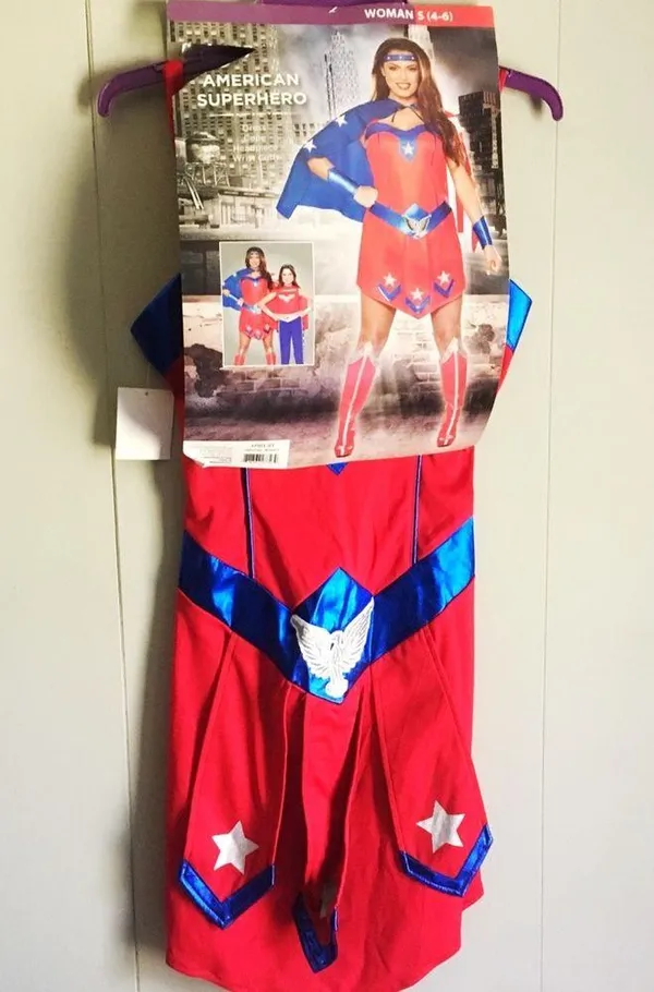 HALLOWEEN AMERICAN SUPER HERO 4pc Halloween Cosplay Costume S - Image 4