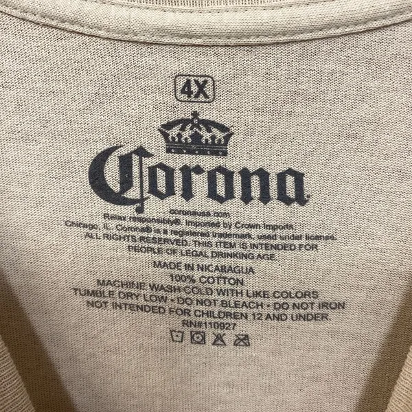 Corona Extra Beer Promo Fresh Limes T-Shirt 4XL - Image 4