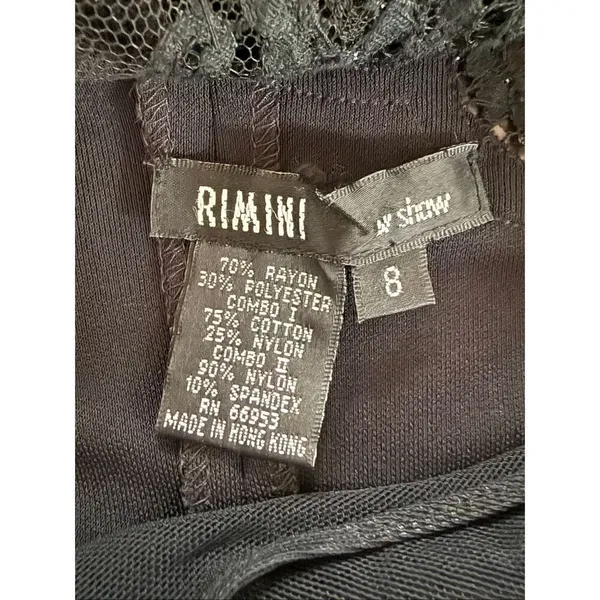 Rimini by Shaw Stretchy Black Sleeveless Column Dress Formal Gown Black 8 - Image 10