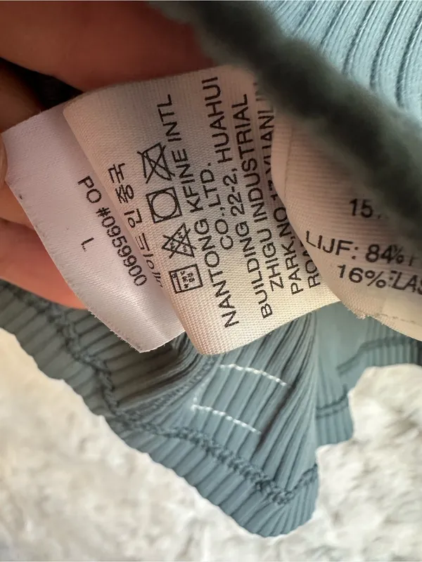 62. Vuori Rib Crop Tank large Euc - Image 4