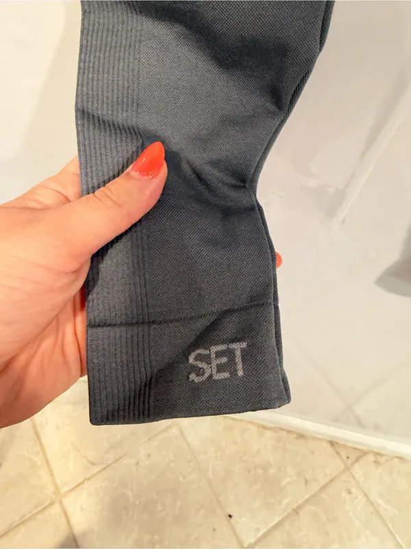 Set Active High-Waist Grey Leggings - Image 3