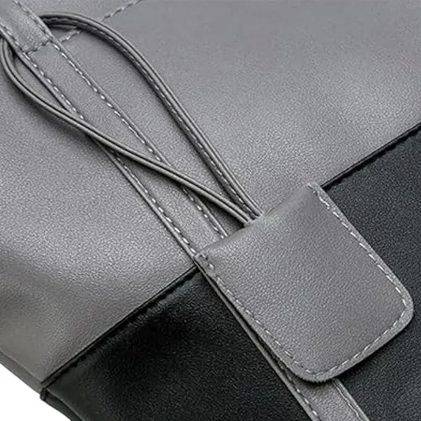 NWT ~ Casual Two Tone Large Capacity Shoulder Tote Bag Shopping Purse - Image 4