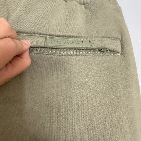 Comfrt Unisex Travel Essentials Sweatpants, Moss, L Green Size L - Image 3