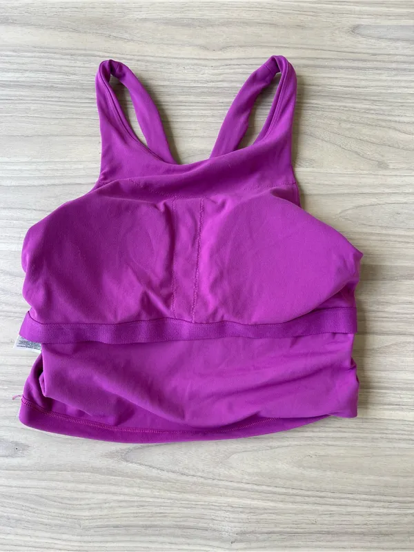 Athleta Fuchsia Racerback Crop Tank - Image 3