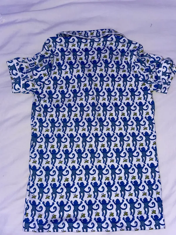 Roller Rabbit Blue Monkey  Pajamas - Image 2