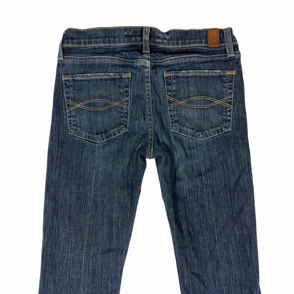 Abercrombie & Fitch Y2K‎ Jeans Womens 2S Blue Denim Madison Flare Distressed VTG - Image 10