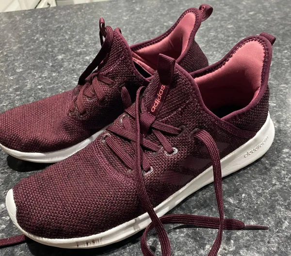 Adidas Maroon Cloudfoam Sneakers - Image 3