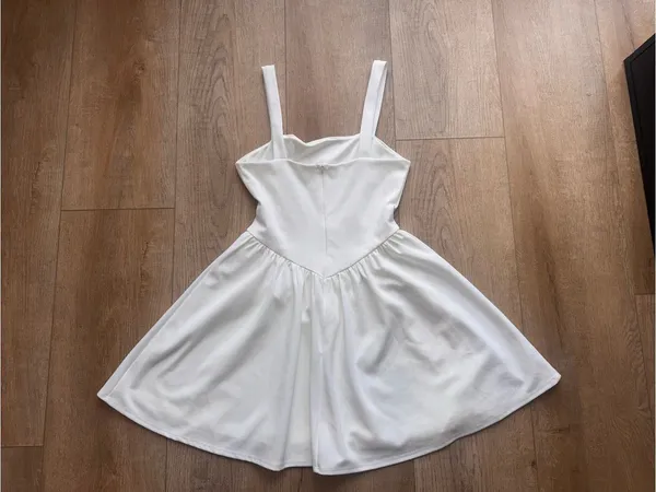 Altar’d State White Strappy Fit-and-Flare Dress🔺 - Image 3