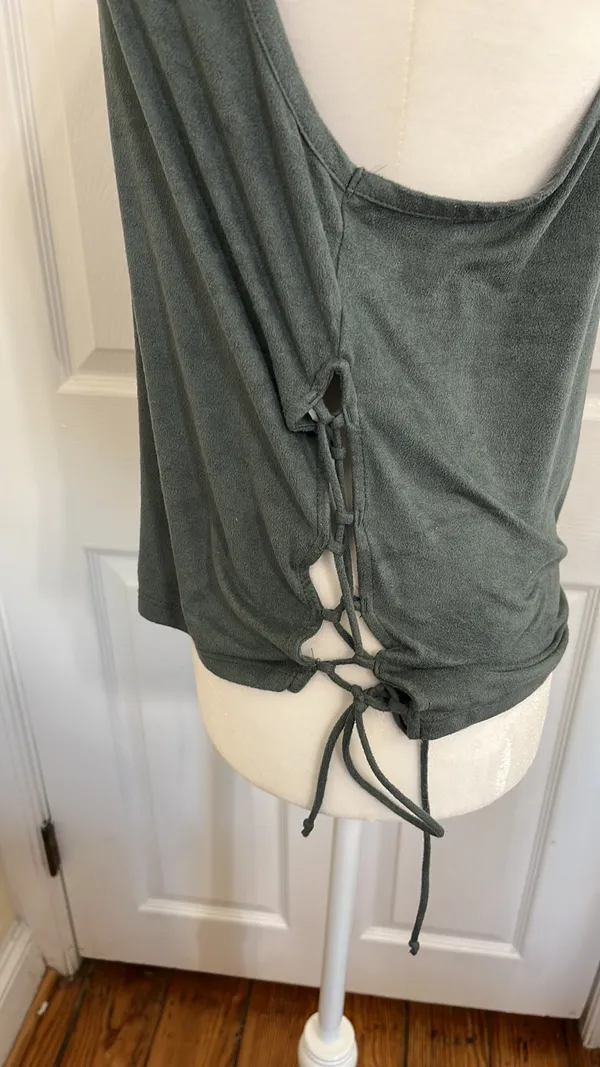 AEO First Essentials Tank With Lace Up, Adjustable Sides - Image 4