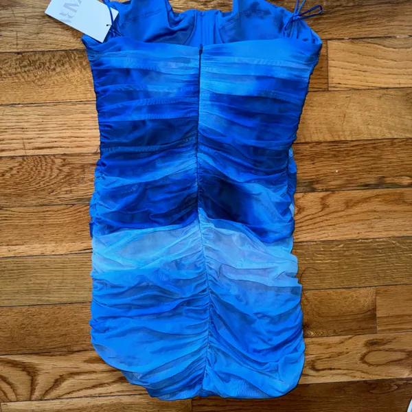 Zara Short Printed Tulle Dress - Image 2