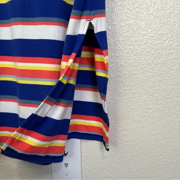 Lauren Ralph Lauren Multi Striped Lace Up 3/4 Sleeves Midi Dress, Size XL - Image 10