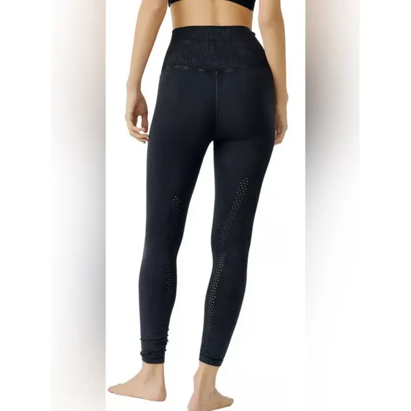 Free People Movement Good Karma Washed‎ Black Leggings S NWOT - Image 9