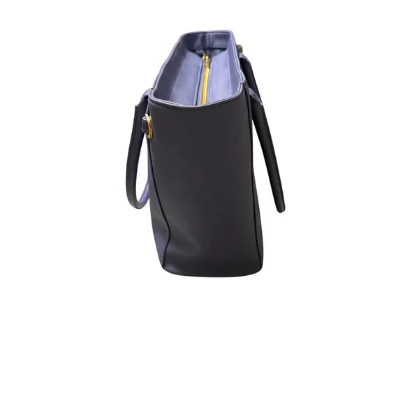 Dagne Dover Signature Legend Coated Canvas Tote Blue - Image 5