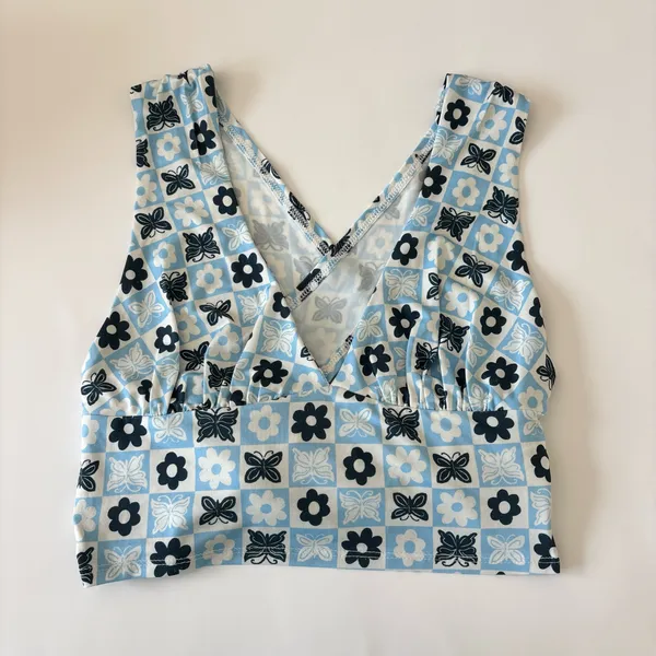 Urban Outfitters Plunging Tie-Bank Tank Top - Image 2