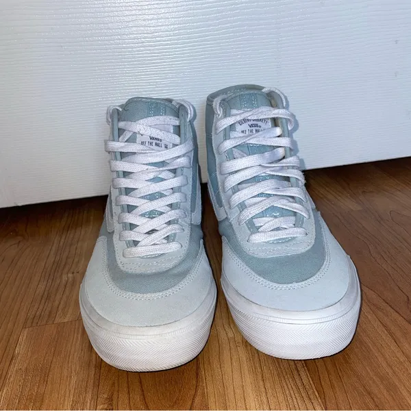 Baby blue high top vans - Image 2