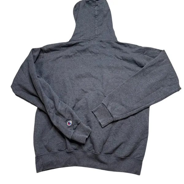 💙‎ Champion Duke University Hoodie 🩷 Gray & Pink Collegiate Sweatshirt M 💙 - Image 4