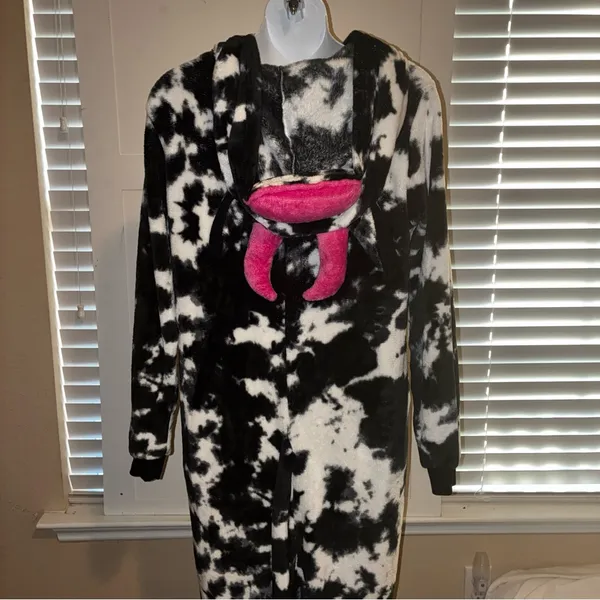 Celebrate Black and Pink Pajama Onesie - Image 5