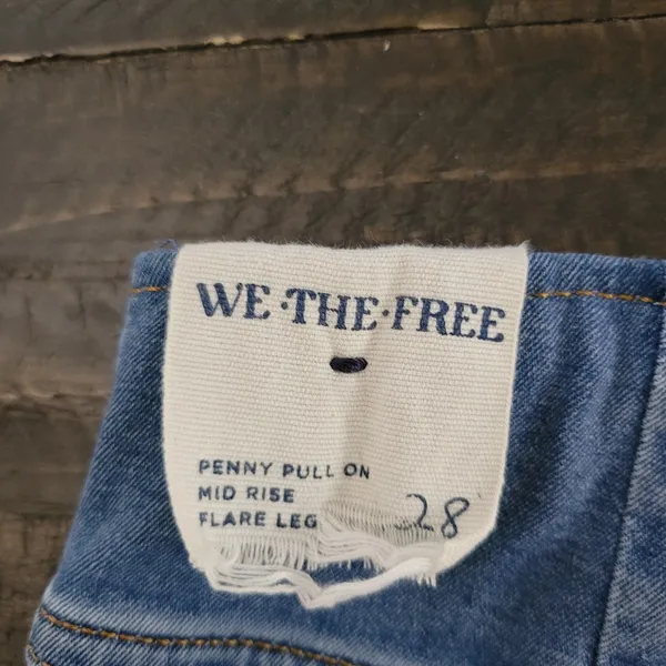 Free People We The Free Penny Pull On Flare Jeans Women's 28 Bell Bottom - Image 10