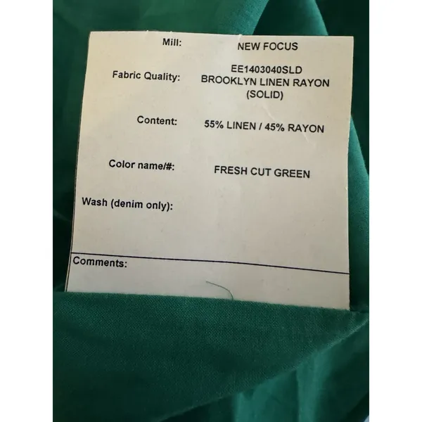 Ann Taylor Green Square Neck Linen Blend Midi Dress Size 2 - Image 7