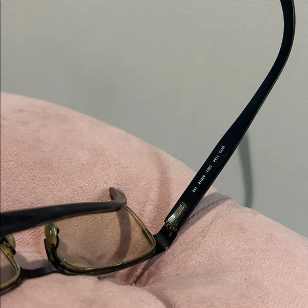 VERSACE MOD.1184 1261 Matte Black Mens Rectangle Half Rim Eyeglasses 53🔲18 140 - Image 5