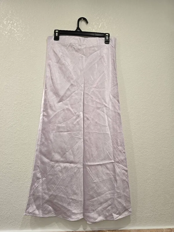 Babaton Aritzia Slip Satin Maxi Skirt Limited Edition swoon lavender 10 - Image 8