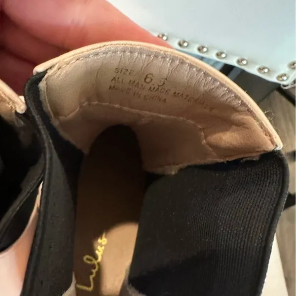 Lulu’s New Derrie Light Nude Platform Ankle Boots Chelsea Women’s Size 6.5 - Image 7