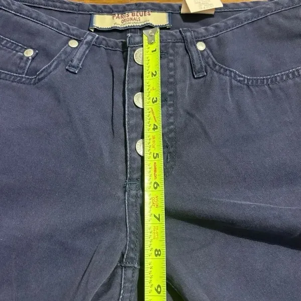 Paris Blues originals Vintage Y2K Low Rise Flare flared Leg Jeans 29x30 dark was - Image 6