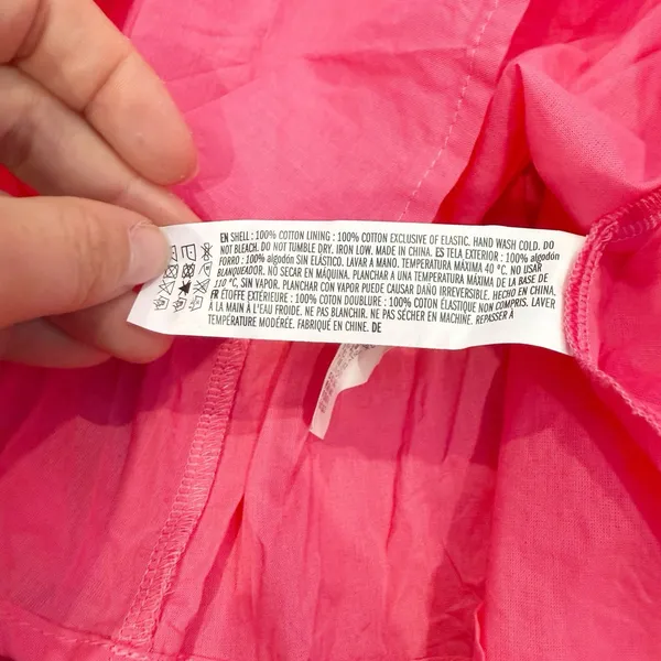 Tuckerneck Hyacinth‎ House Fuchsia Pascale Mini Dress Small Tiered Puff Sleeve - Image 7