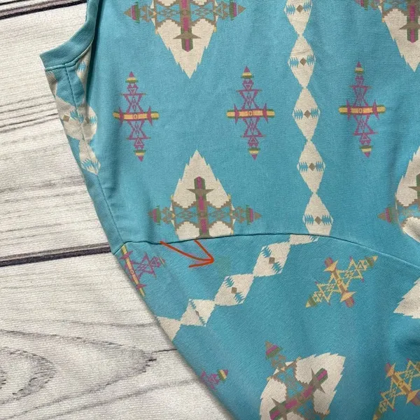 Vintage Pendleton Y2K Southwestern Aztec Womens Top Size‎ Medium Long Sleeve - Image 5