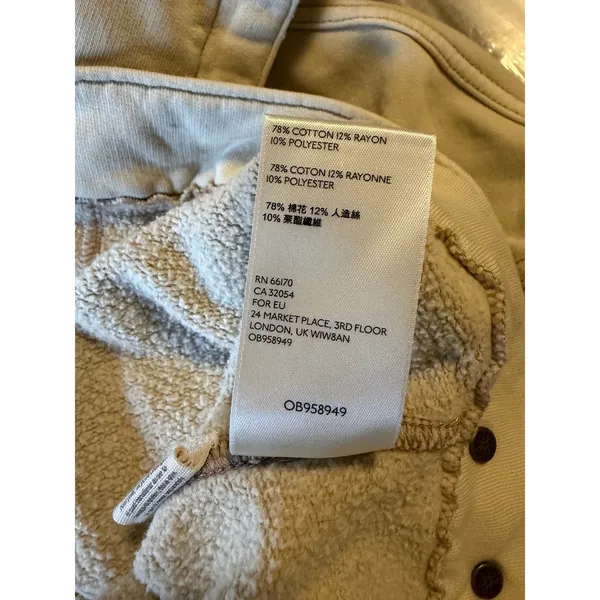Free People We The Free Dreamers Hooded Fleece Jacket Cream Beige Large OB958949 - Image 6