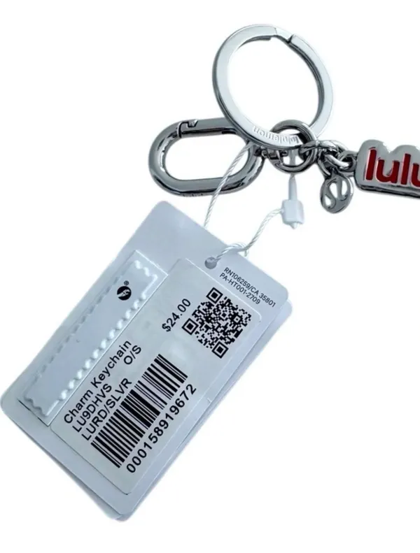 Lululemon Metal Keychain Lululemon Red/Silver - Image 8