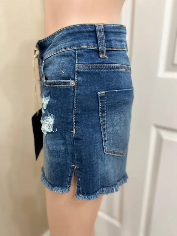 Indigo Rein Shorts Jean waist 26 size 5 - Image 4