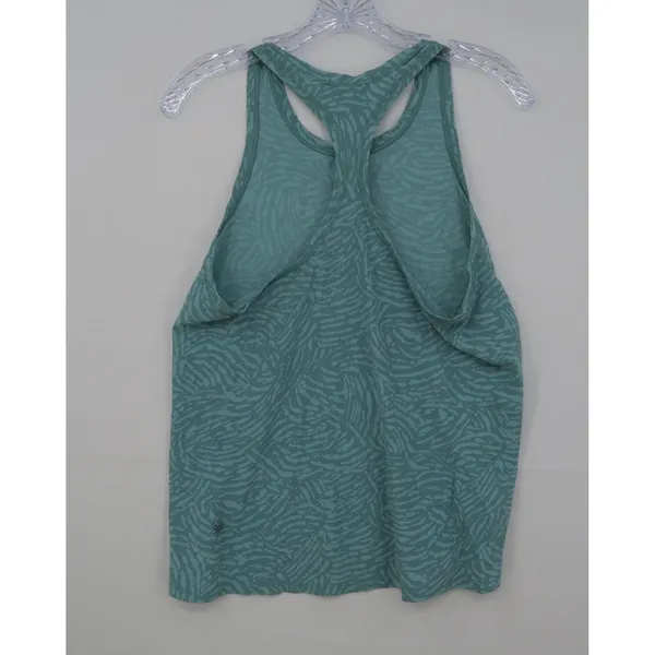 Athleta Racerback Tank Top Teal Green Animal Print Activewear Womens Small‎ - Image 5