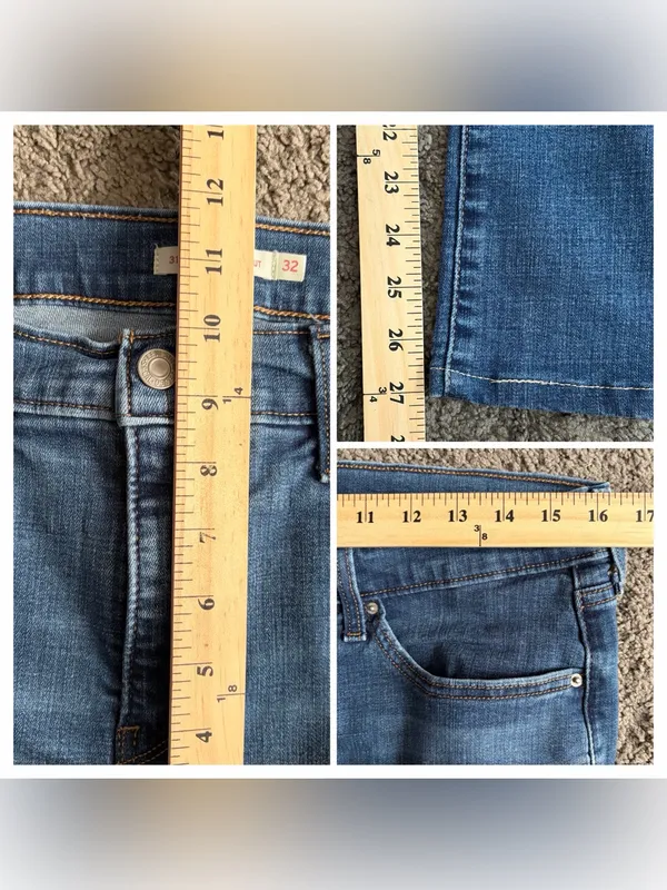 Levi's 315 Shaping Bootcut Jeans Blue Denim Size 32 - Image 8