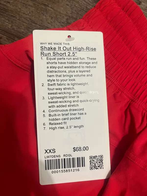 Lululemon Shake it out high rise shorts 2.5” - Image 2