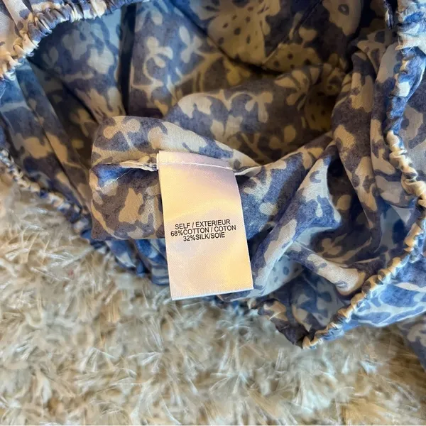 LoveShackFancy Ruffle Popover Blouse Top in Biscay Blue Size XS - Image 8