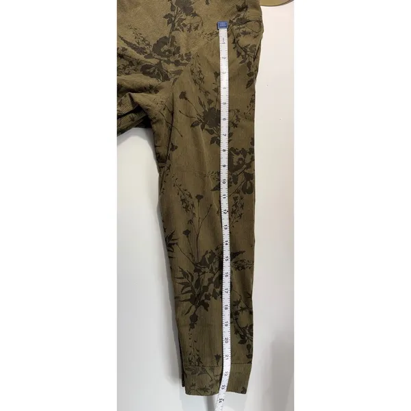Element‎ Botanical Floral Olive Corduroy Zip Cropped Jacket F241647 Medium NWT - Image 7