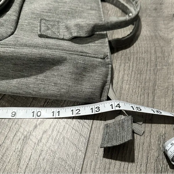 Grey Tote Bag Backpack pockets mini small storage work travel school party - Image 4