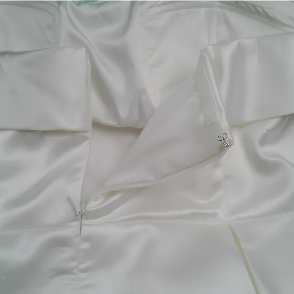 MESHKI Eileen Mini Dress White Bridal 3XL NWT Luxury Minimal Summer Wedding - Image 10