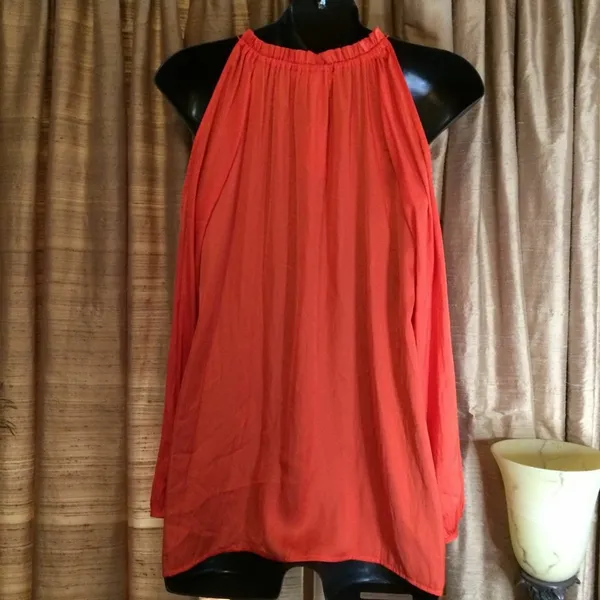 Motherhood Maternity Women's Orange Cold Shoulder Summer Top-Size S-NWT - Image 3