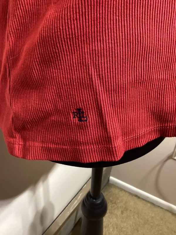 Red and Navy Blue Sleeveless Top Size XL - Image 2