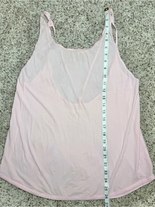 Lululemon Let It Slip Tank Top Shirt Pearl Butter Pink Small S W1BC2S Activewear - Image 5