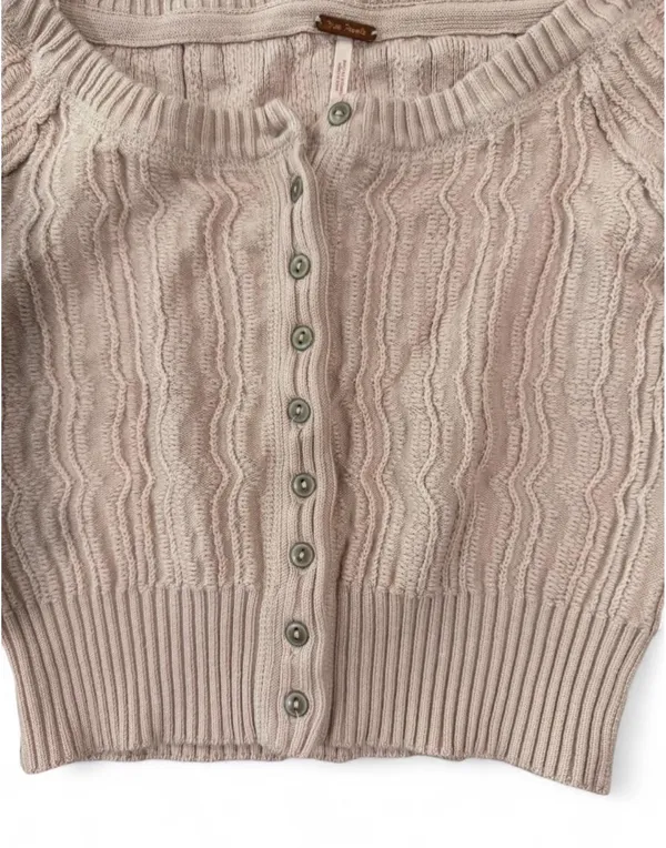 Free People Cropped Mimi Cardigan Sugar Crystals XS - Image 6