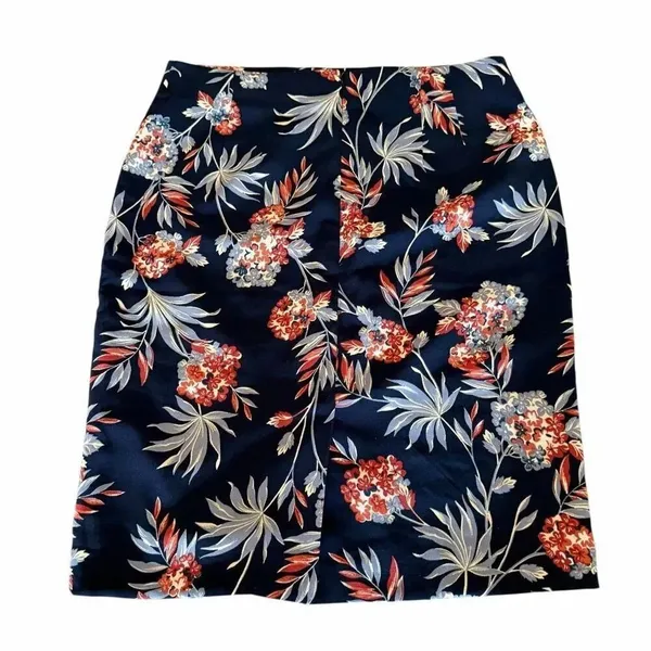 Ann Taylor Factory Floral Lined Pencil Career Skirt SZ 6 - Image 5