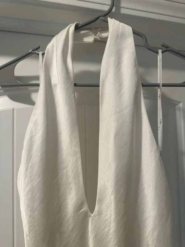 Lulus White Silk Dress - Image 2