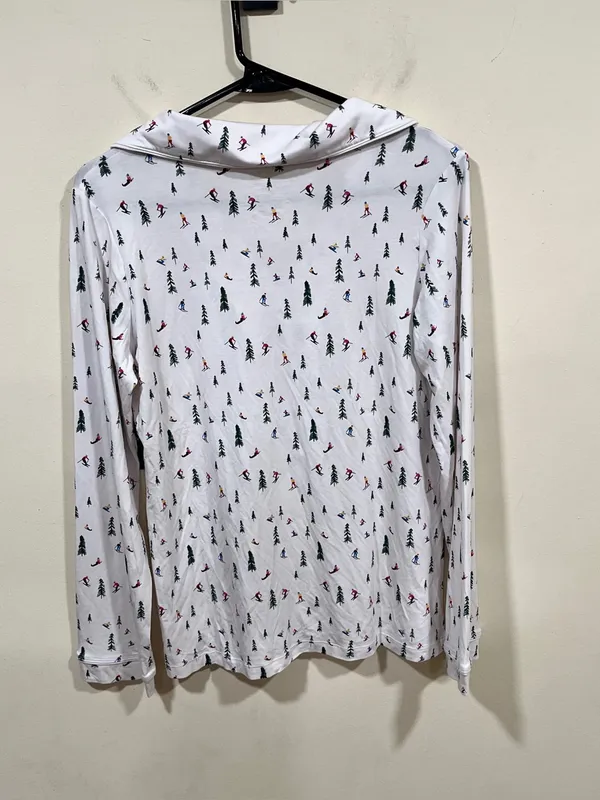 NWT Tommy John Downtime Printed Pajama Set ski mountain size XS - Image 10