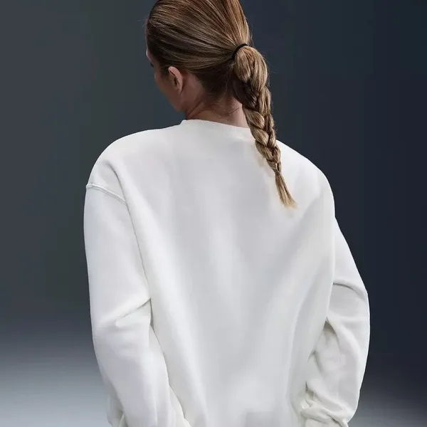 Nike Phoenix Fleece Over-Oversized Crewneck Sweatshirt Sail White Medium - Image 5