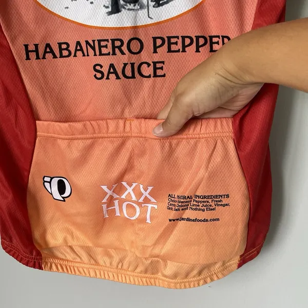 Pearl Izumi Blazin Saddle Habenero Pepper Sauce Cycling Jersey Sleeveless Size M - Image 8